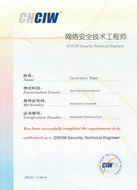 網(wǎng)絡(luò)安全技術(shù)工程師