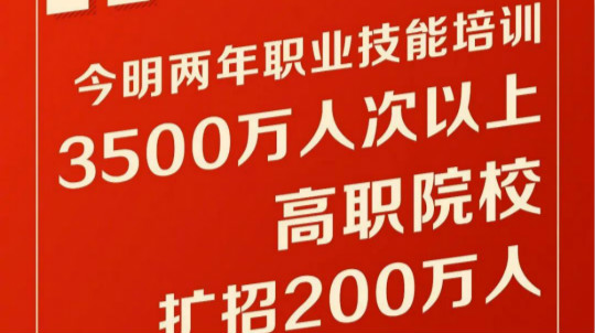 <b>聚焦兩會｜今明兩年職業(yè)技能培訓(xùn)3500萬人次以上，新華有這些優(yōu)勢!</b>