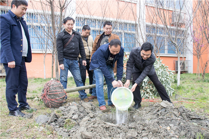 植樹節(jié)，四川新華師生在行動！