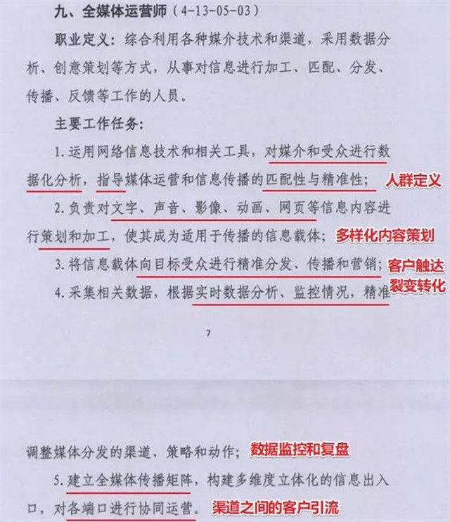 16個(gè)新職業(yè)公布，全媒體運(yùn)營(yíng)師引人注目