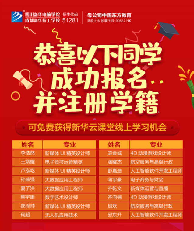 足不出戶，四川新華電腦學(xué)院帶您一對一參觀校園