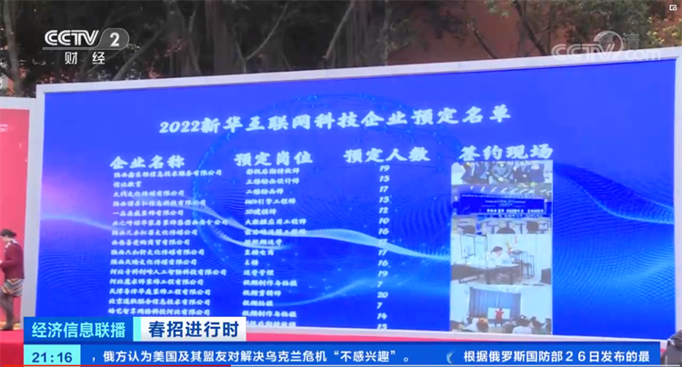 【央視報道】春招進行時，企業(yè)“上門”預定新華電腦畢業(yè)生！