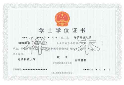 網(wǎng)絡(luò)高等證書教育學(xué)士學(xué)位樣本